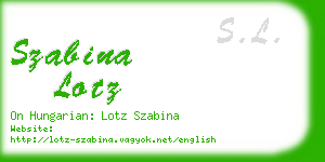 szabina lotz business card